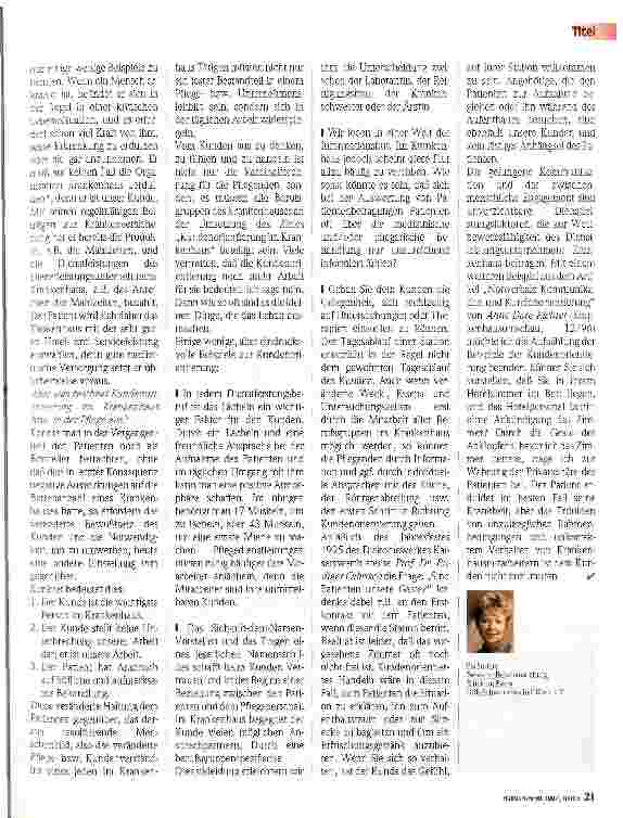 Vorschauseite 2: Der Patient ein Kunde ... die Klinik ein Warenhaus? 3. Interdisziplinärer Pflegekongreß Patientenorientierte Betreuung und Pflege 20. und 21. Juni 1997 in Dresden