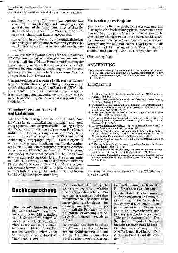 Vorschauseite 5: EDV-gestützte Instandhaltung der Krankenhaustechnik I
