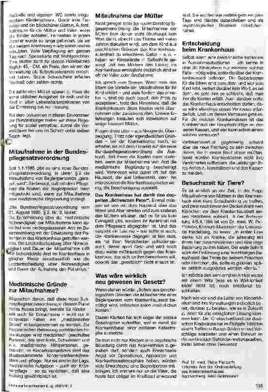 Vorschauseite 2: Sitzen wir wirklich in einem Boot? Über die Mitaufnahme von Müttern im Krankenhaus