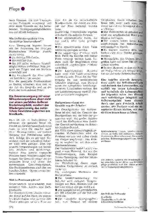 Vorschauseite 3: Nach einer Mastektomie leidet auch die Psyche Erstversorgung und Beratung können das Selbstwertgefühl der Patientinnen stärken