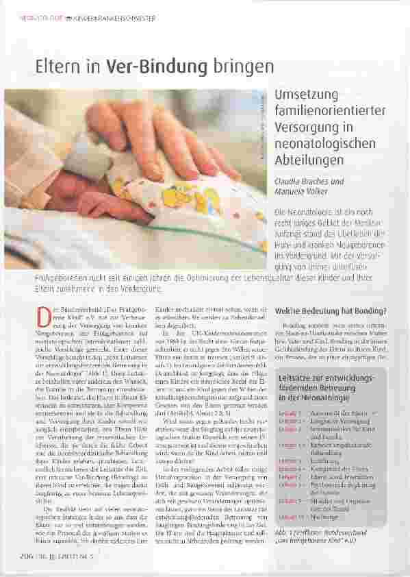 Vorschauseite 1: Eltern in Ver-Bindung bringen