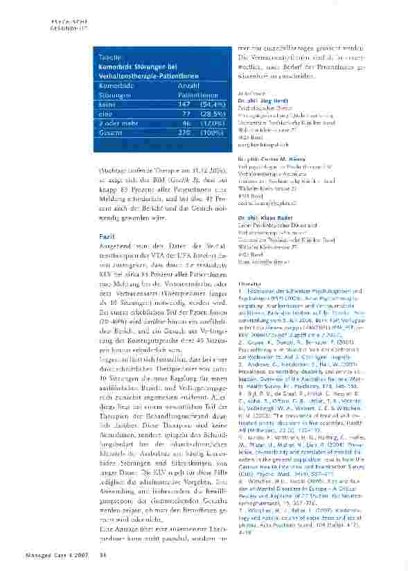 Vorschauseite 3: Ambulante Psychotherapie - der Aufwand der Neuregelung