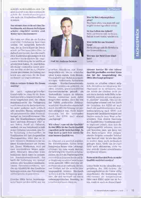 Vorschauseite 2: Was haben die DRGs gebracht, was ist noch zu tun?
