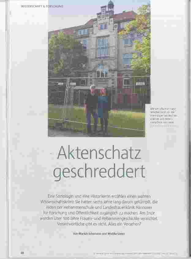 Vorschauseite 1: Aktenschatz geschreddert