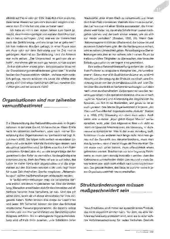 Vorschauseite 2: Zur Ambivalenz des Qualitätsmanagements
