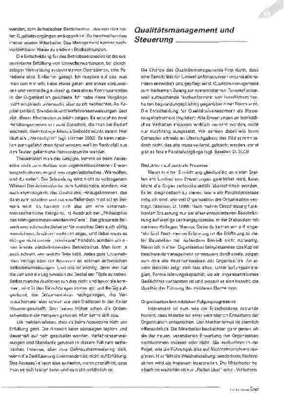 Vorschauseite 4: Zur Ambivalenz des Qualitätsmanagements