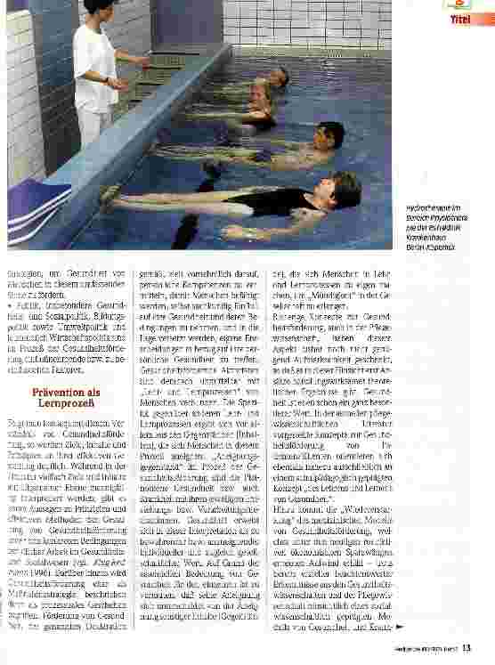 Vorschauseite 2: Gesundheitsförderung - Möglichkeiten der Pflege 1. Teil