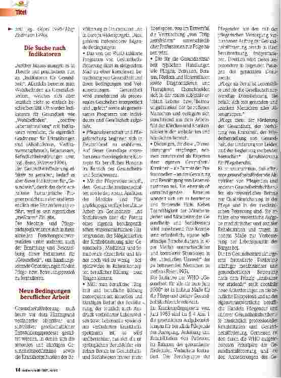 Vorschauseite 3: Gesundheitsförderung - Möglichkeiten der Pflege 1. Teil