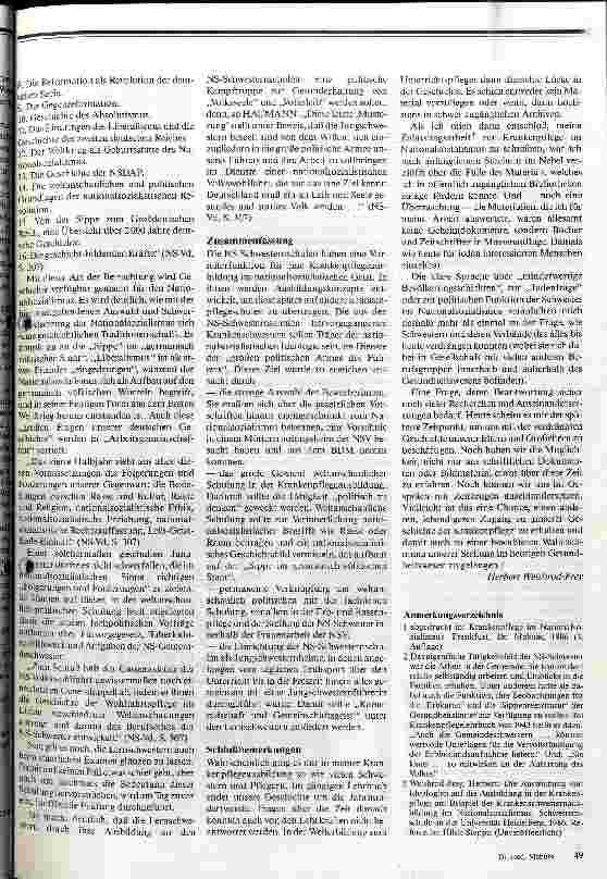 Vorschauseite 3: Schwesternausbildung im Nationalsozialismus Kaderschulen für Jungschwestern