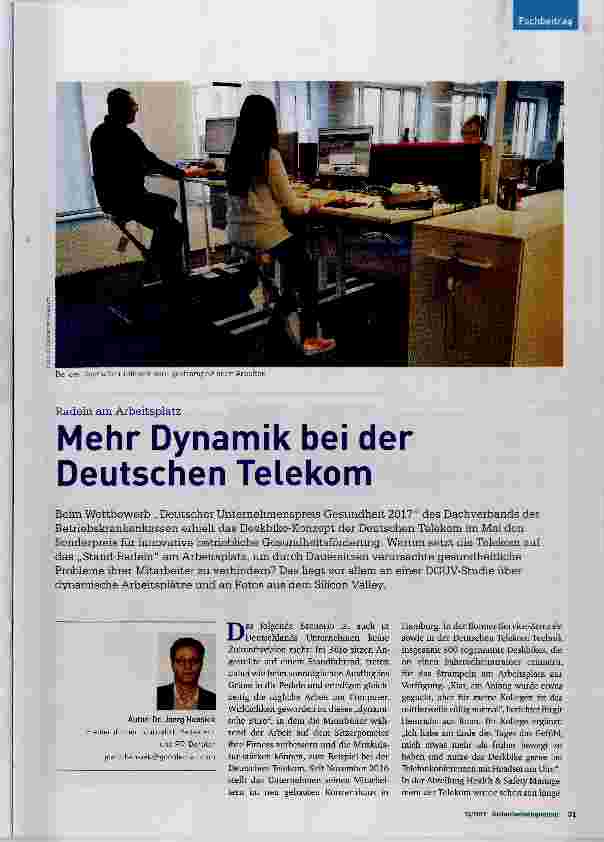 Vorschauseite 1: Mehr Dynamik bei der Deutschen Telekom