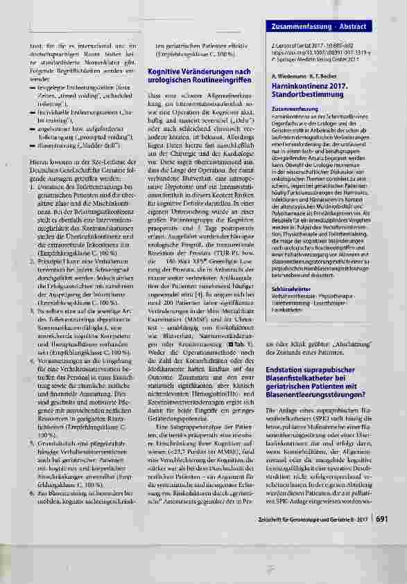 Vorschauseite 3: Harninkontinenz 2017