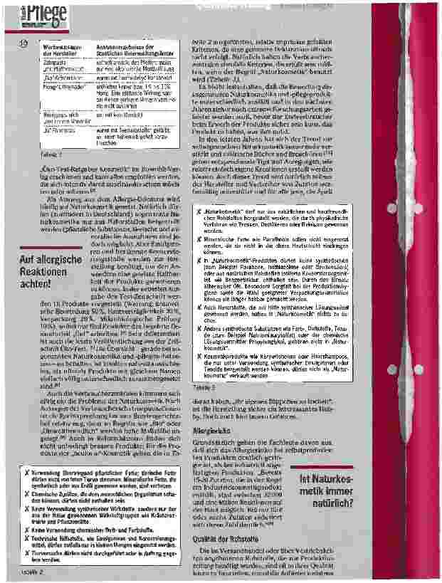 Vorschauseite 2: Haut und Hautpflege Teil 3: Problemfelder der Hautpflege und -reinigung