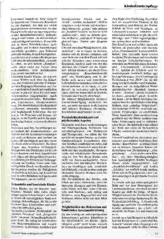 Vorschauseite 2: Chronisch kranke Kinder - keine Kinder mehr? Kindsein im Lebenszusammenhang von Krankheit, Behinderung, Leid