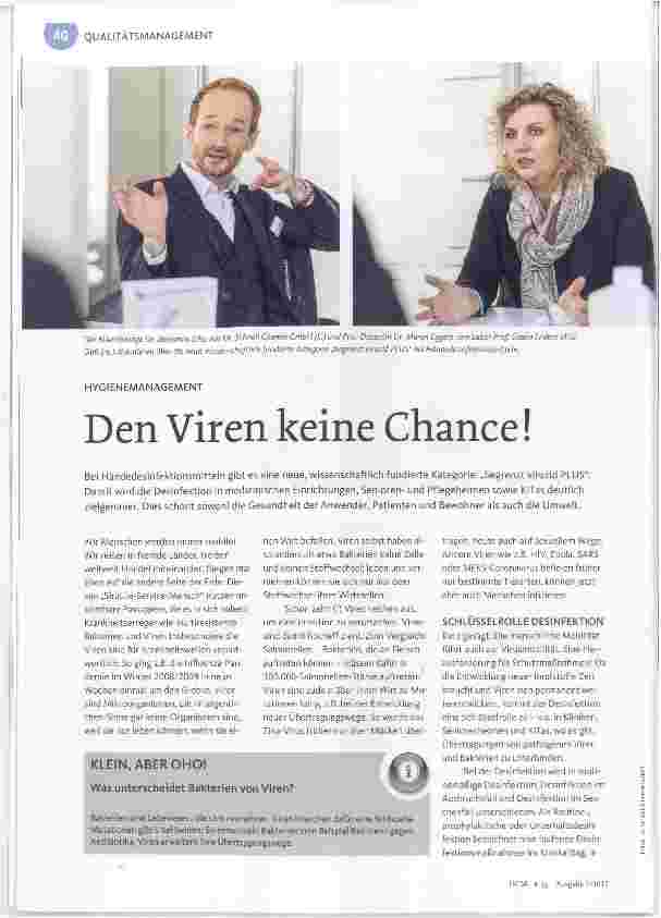 Vorschauseite 1: Den Viren keine Chance!