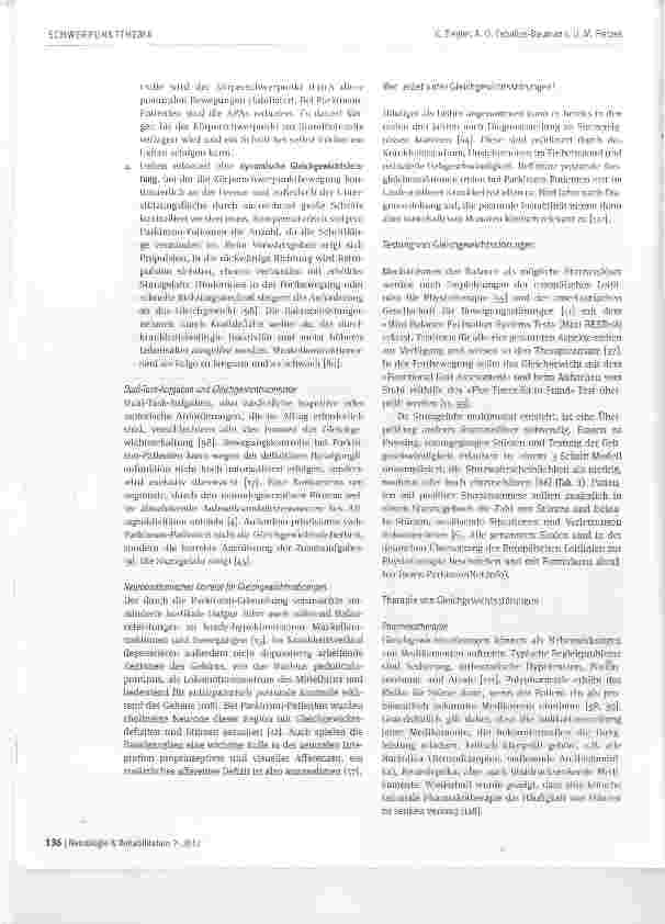 Vorschauseite 6: Behandlung von Freezing und Gleichgewichtsstörungen