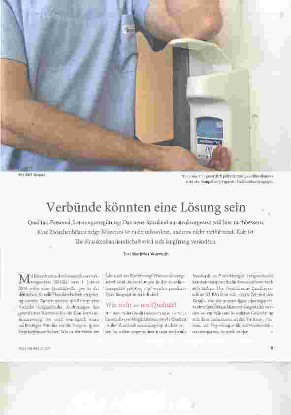 Vorschauseite 1: Verbünde könnten eine Lösung sein