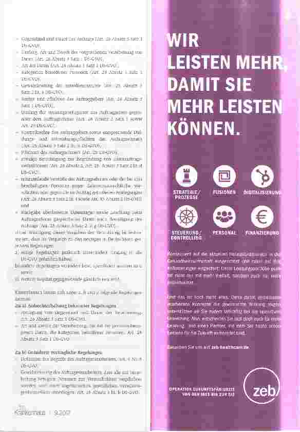 Vorschauseite 2: Auftragsverarbeitung gemäß DS-GVO Umsetzungshinweise