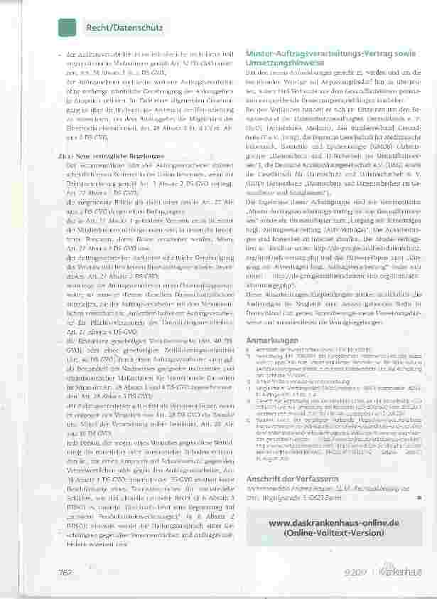 Vorschauseite 3: Auftragsverarbeitung gemäß DS-GVO Umsetzungshinweise