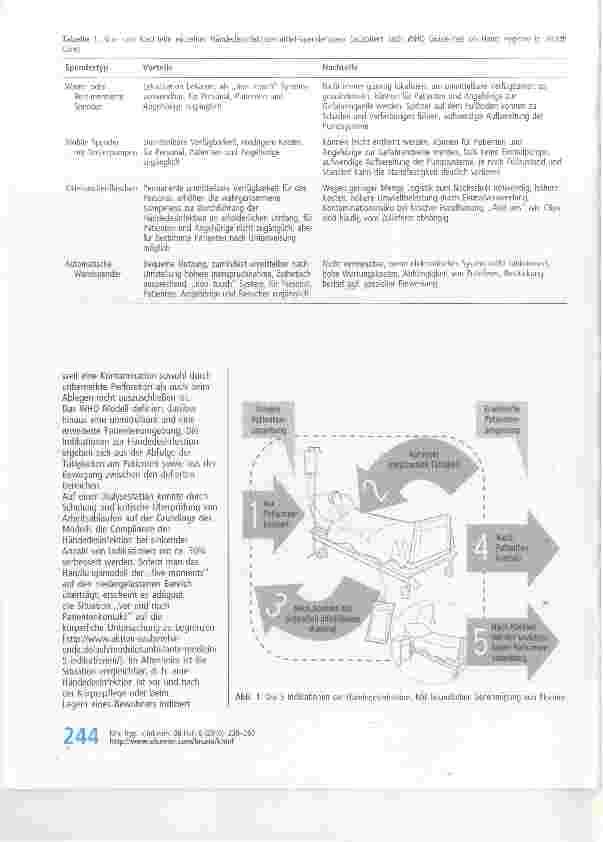 Vorschauseite 6: Händehygiene in Einrichtungen des Gesundheitswesens (Teil I) Empfehlung der Kommissionfür Krankenhaushygiene und Infektionsprävention (KRINKO) beim Robert Koch-Institut(RKI)