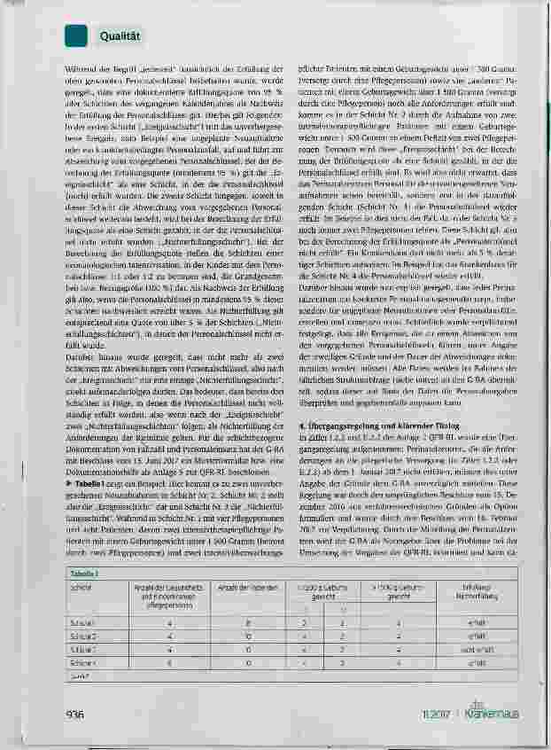 Vorschauseite 3: Qualitätssicherungs-Richtlinie Frühund Reifgeborene