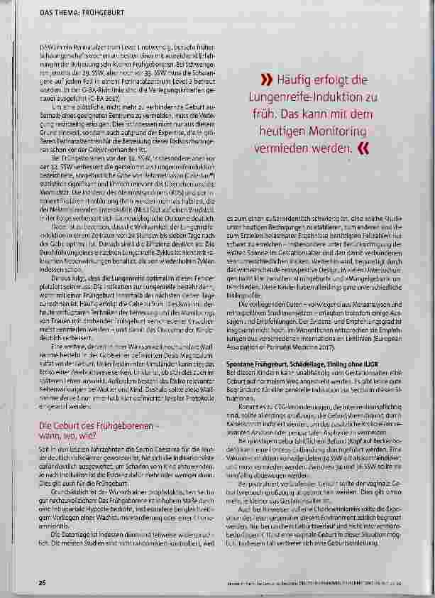 Vorschauseite 3: Die frühe Geburt vorbereiten