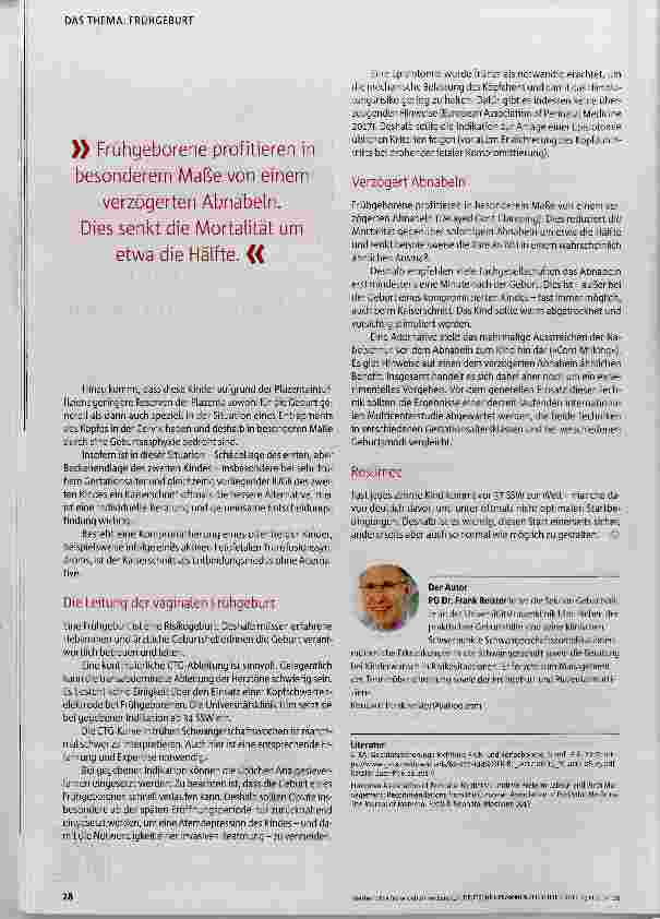 Vorschauseite 5: Die frühe Geburt vorbereiten