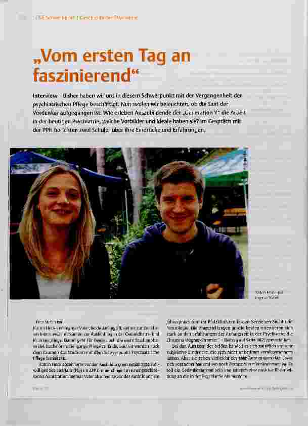 Vorschauseite 1: Vom ersten Tag an faszinierend