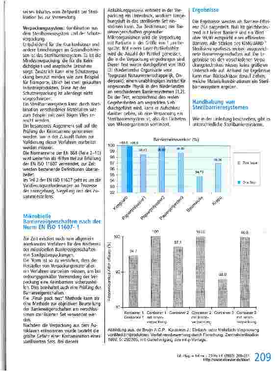 Vorschauseite 2: Sterilbarriere nach der EN ISO 11607 Rahmenbedingungen, mikrobielle Barriereeigenschaften, Handhabung, Kosten