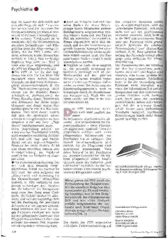 Vorschauseite 5: Aussagen und Konsequenzen der Psychiatrie-Personalverordnung für die Pflege 2. Teil