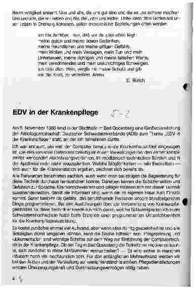 Vorschauseite 1: EDV in der Krankenpflege