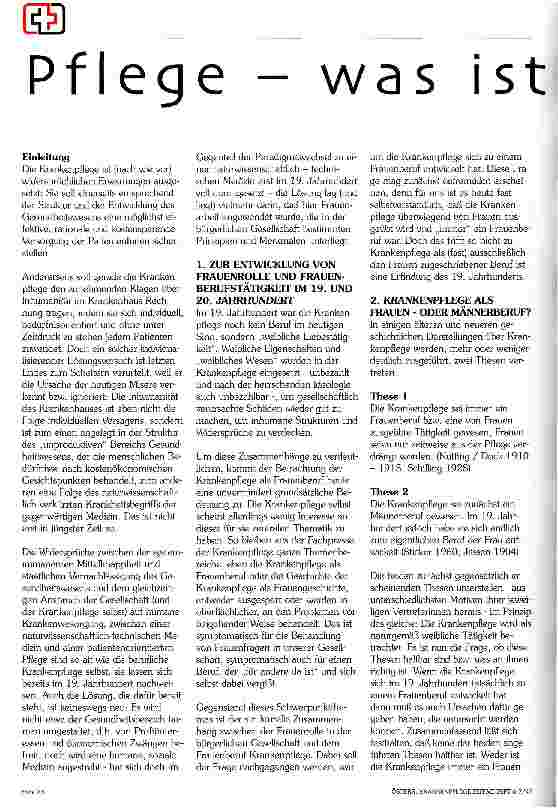 Vorschauseite 1: Pflege - was ist das?
