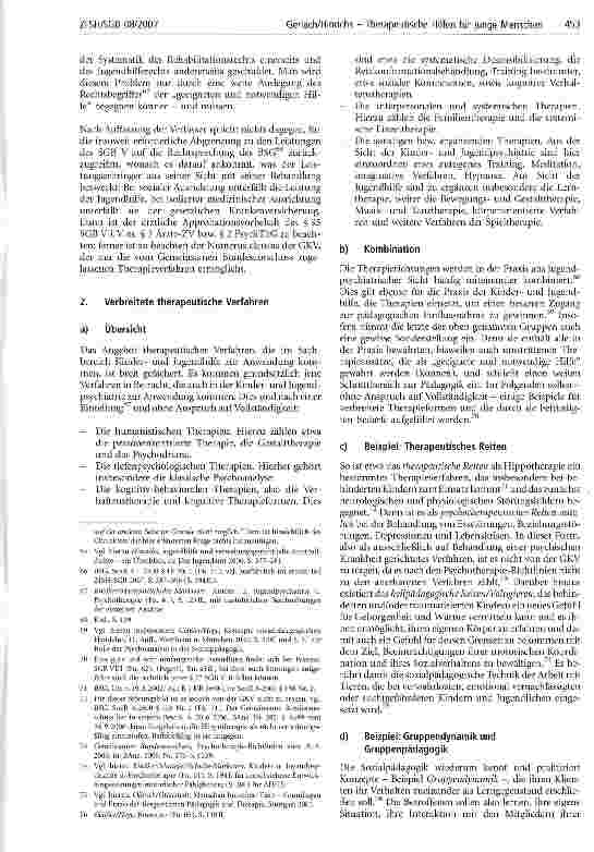 Vorschauseite 3: Therapeutische Hilfen für junge Menschen -problematische Schnittstellen zwischen SGB V, SGB VIII und SGB XII