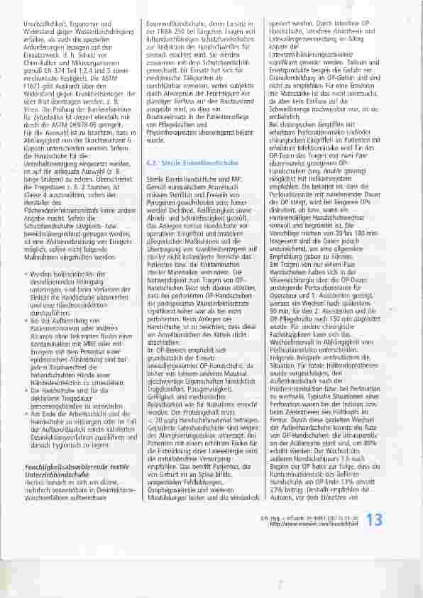 Vorschauseite 3: Händehygiene in Einrichtungen des Gesundheitswesens (Teil II) Empfehlung der Kommission für Krankenhaushygiene und Infektionsprävention (KRINKO) beim Robert Koch-Institut (RKI)