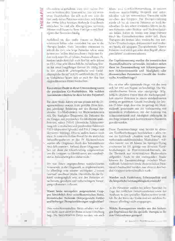 Vorschauseite 3: Stärkere Rückenschmerzen durch psychische Erkrankungen?