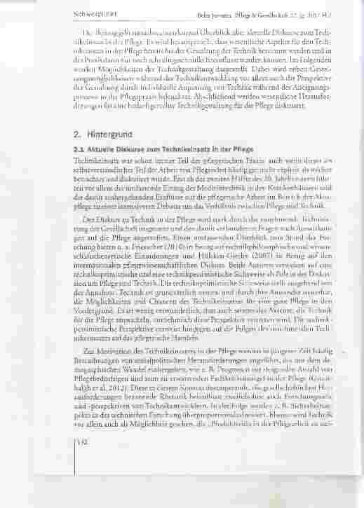 Vorschauseite 3: Technikgestaltung für die Pflegepraxis; Perspektiven und Herausforderungen