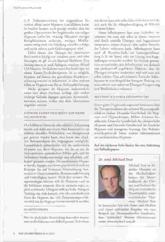 Vorschauseite 3: Die moderne Hypnose-Therapie