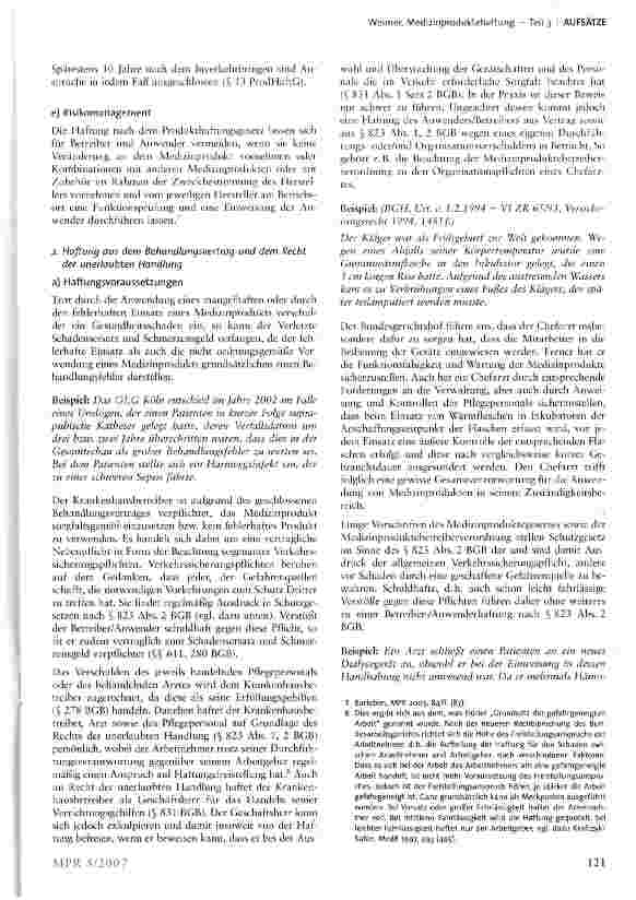 Vorschauseite 3: Medizinproduktehaftung