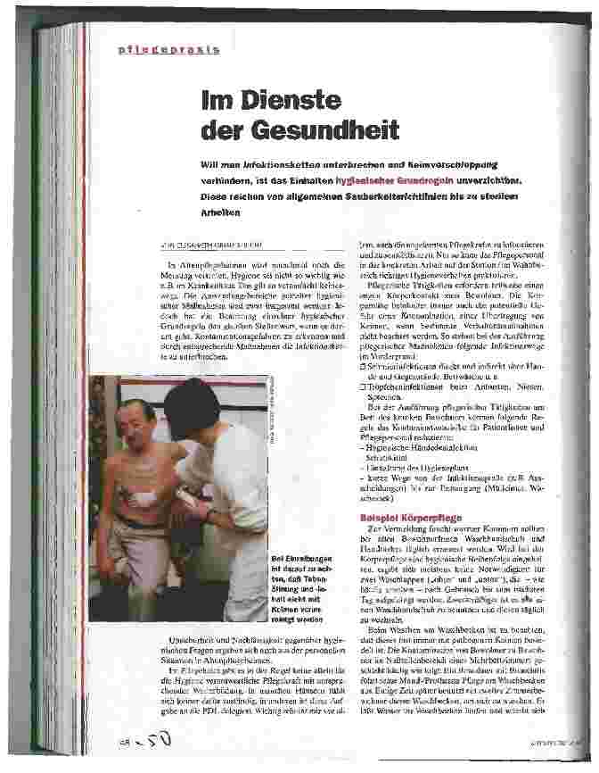 Vorschauseite 1: Im Dienste der Gesundheit