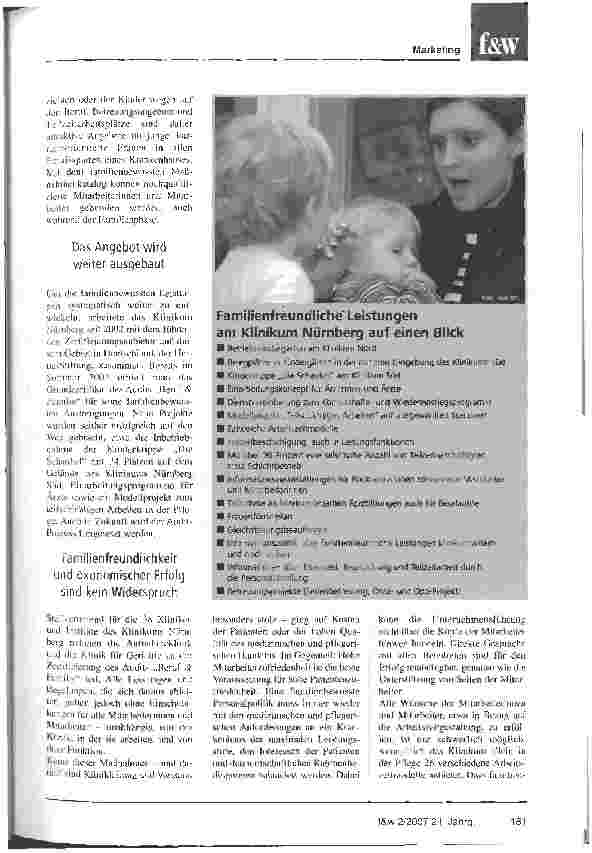 Vorschauseite 2: Familienfreundlich und deshalb erfolgreich