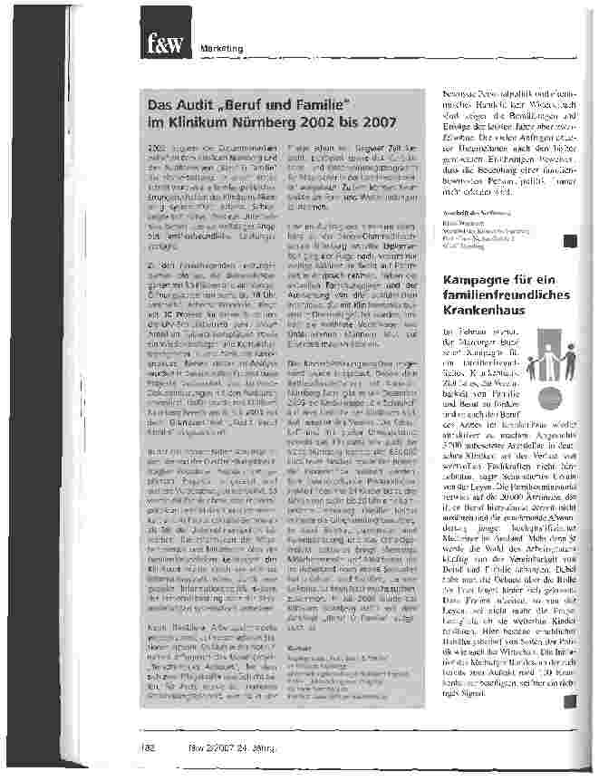 Vorschauseite 3: Familienfreundlich und deshalb erfolgreich