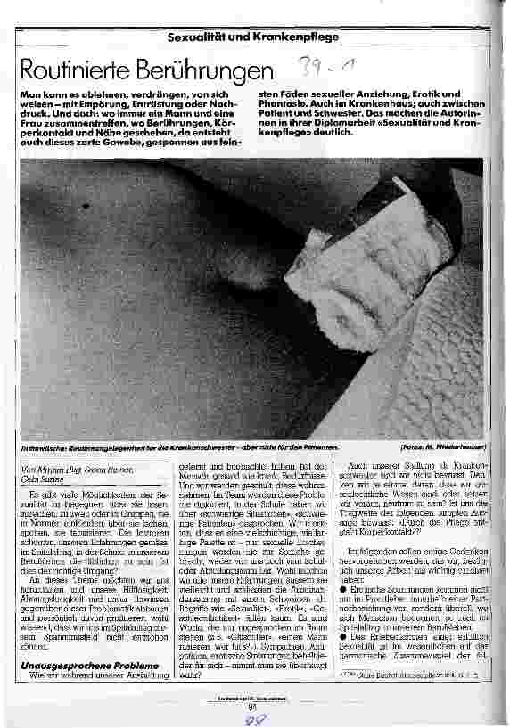 Vorschauseite 1: Routinierte Berührungen Sexualität und Krankenpflege
