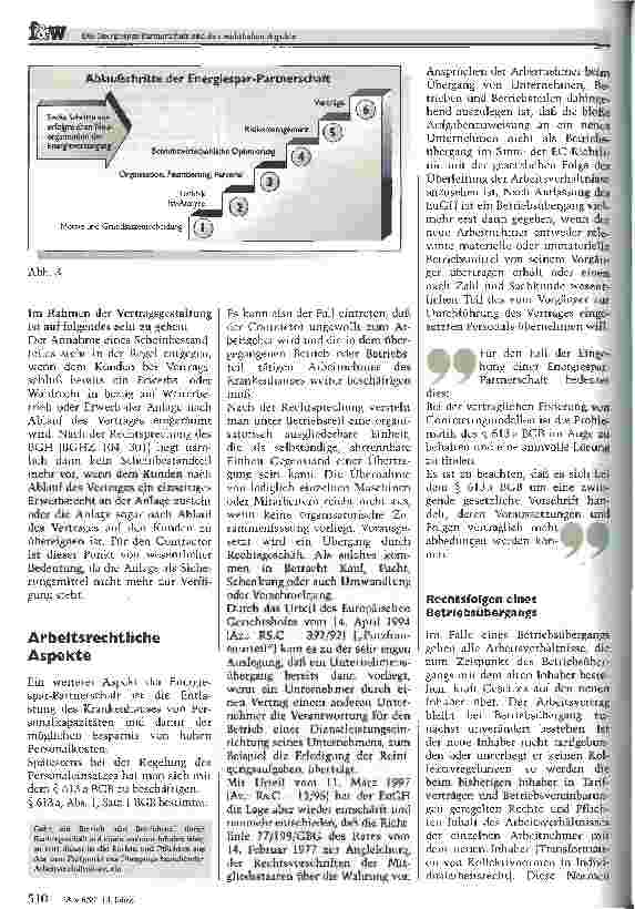 Vorschauseite 5: Die Energiespar-Partnerschaft und ihre rechtlichen Aspekte