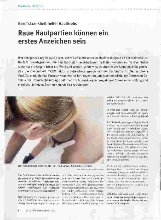Vorschauseite 1: Raue Hautpartien können ein erstes Anzeichen sein