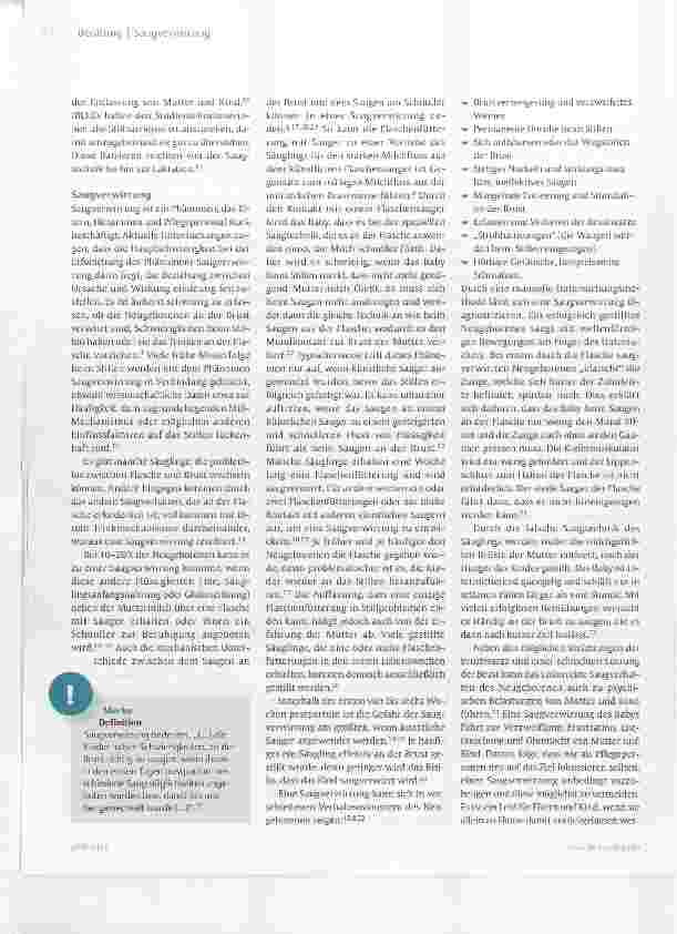 Vorschauseite 3: Saugverwirrung bei Neugeborenen