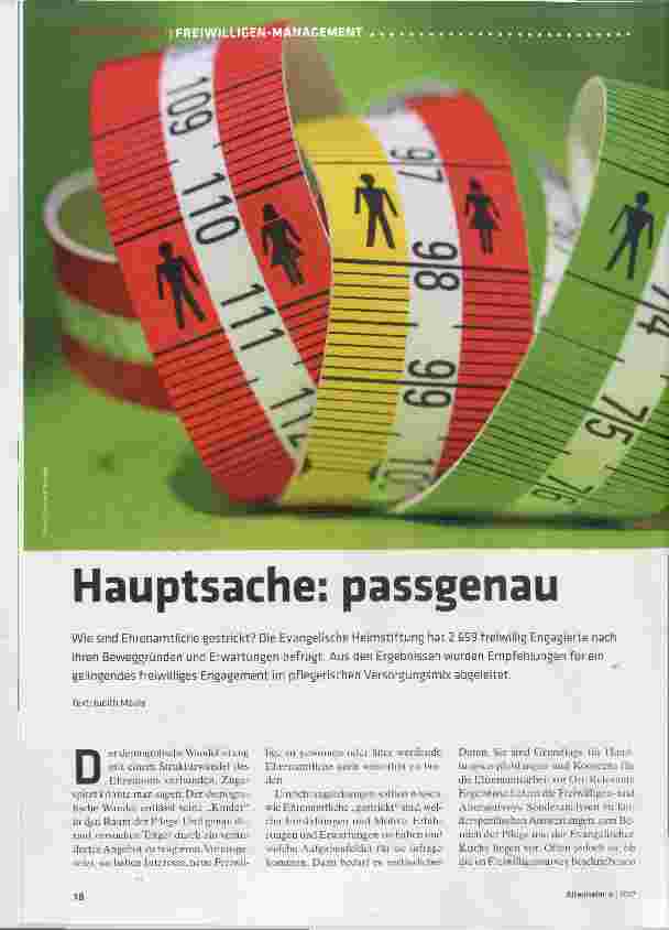Vorschauseite 1: Hauptsache: passgenau