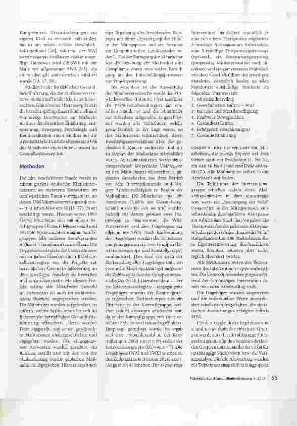 Vorschauseite 2: „Work Ability Index und Selbstwirksamkeitserwartung