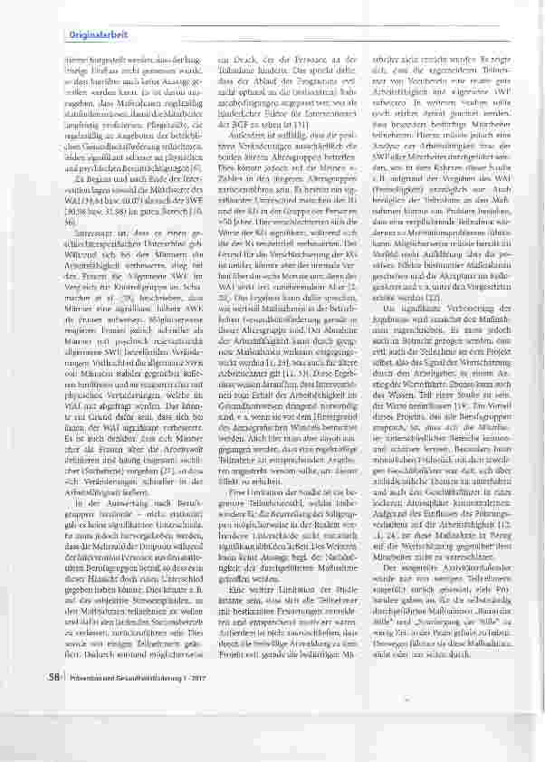 Vorschauseite 5: „Work Ability Index und Selbstwirksamkeitserwartung