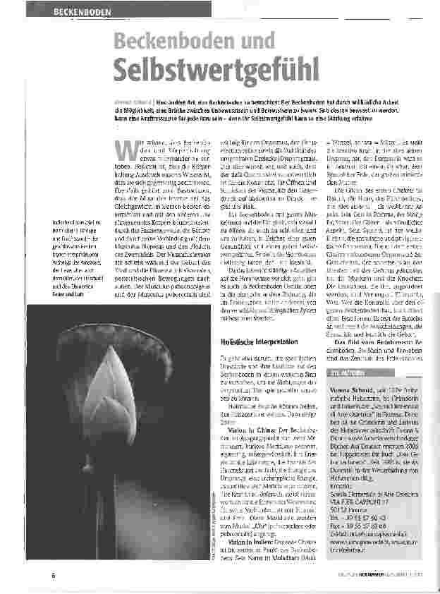Vorschauseite 1: Beckenboden und Selbstwertgefühl