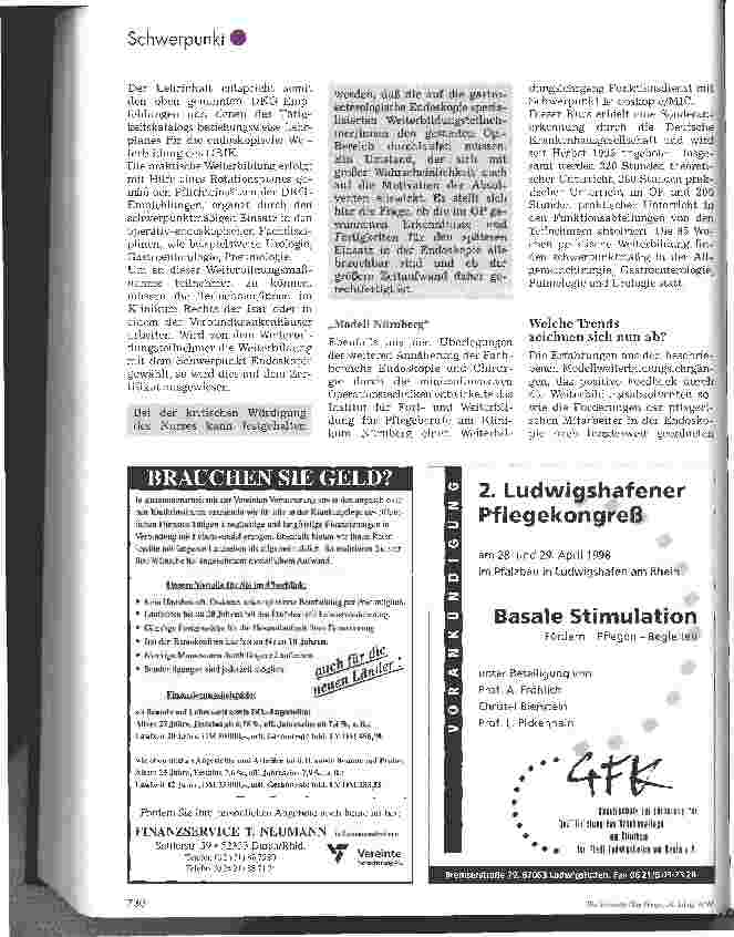 Vorschauseite 4: Fortund Weiterbildung in der Endoskopie Aktuelle Situation und Trends