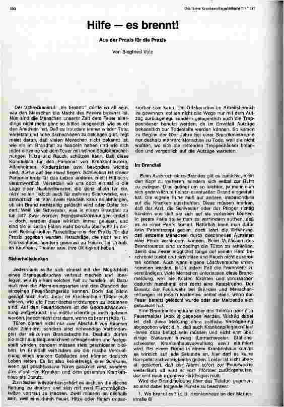 Vorschauseite 1: Hilfe - es brennt! Aus der Praxis für die Praxis